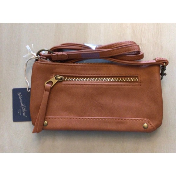 Universal Thread WALLET ON STRING Crossbody Wristlet Handbag Purse Saddle Brown - Picture 4 of 7